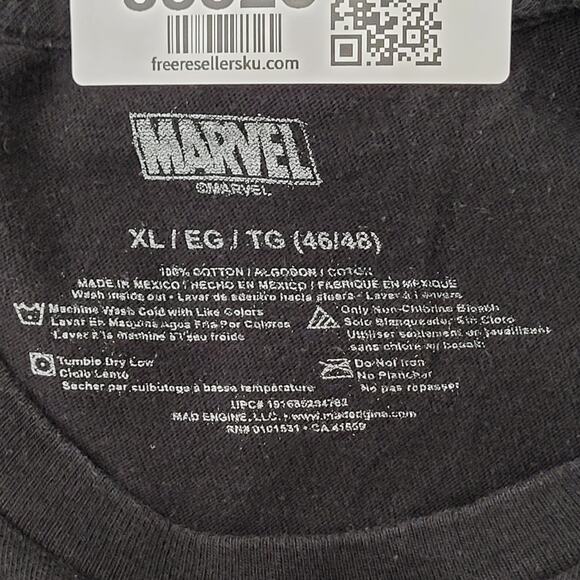 Marvel-Universe Deadpool Party Shirt L/XL 23x26 Crop Black - Picture 14 of 15